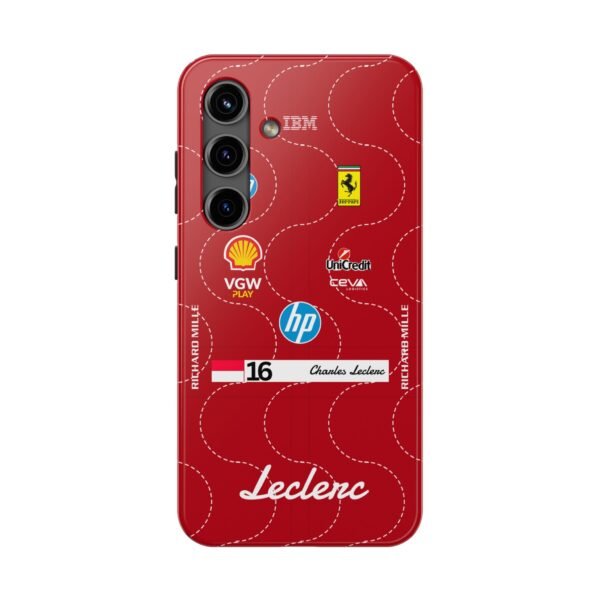 Front, Samsung Galaxy S24 (3) Charles Leclerc 2025 Monza Race Suit F1 Phone Case