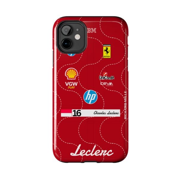 Front, iPhone 11 Charles Leclerc 2025 Monza Race Suit F1 Phone Case