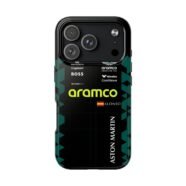 Fernando Alonso 2025 United States GP race suit inspired F1 phone case for iPhone