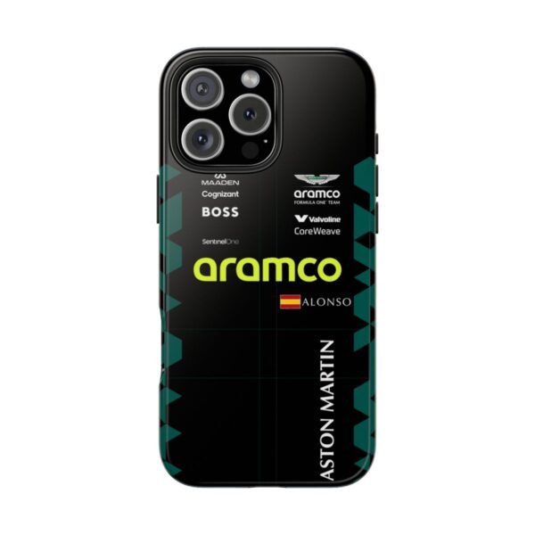 199f6a4da58 (1) Fernando Alonso 2025 United States GP race suit inspired F1 phone case for iPhone