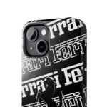 Close-up, iPhone 13 Mini Ferrari White and Black F1 2025 Phone Case