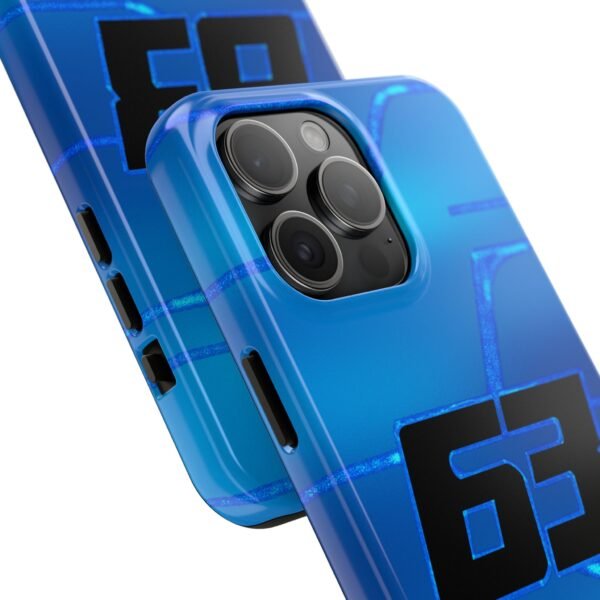 Close-up, iPhone 15 Pro Max (1) George Russell Singapore GP Phone Case for iPhone and Samsung Devices