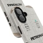 Close-up, iPhone 16 George Russell GR63 US GP 2025 Race Suit Phone Case