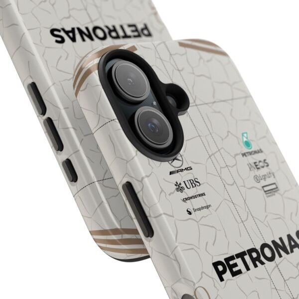 Close-up, iPhone 16 George Russell GR63 US GP 2025 Race Suit Phone Case