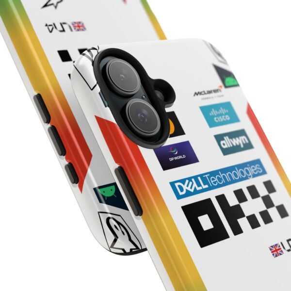 Close-up, iPhone 16 Plus NOR F1 United states GP Race Suit 2025 f1 Phone Case