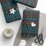Context 1 (5) Printable Formula 1 gift wrapping paper with holiday ugly sweater design