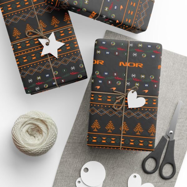 Context 1 (6) Printable Formula 1 gift wrapping paper with holiday ugly sweater design