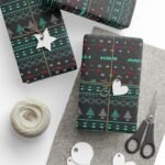 Context 1 (6) Printable Formula 1 gift wrapping paper with holiday ugly sweater design
