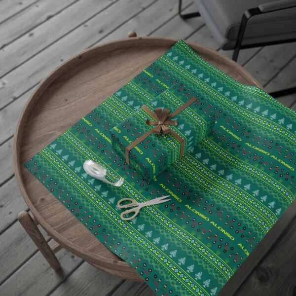 Context 2 (8) Printable Formula 1 gift wrapping paper with holiday ugly sweater design