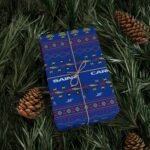 Context 3 (2) Printable Formula 1 gift wrapping paper with holiday ugly sweater design