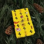 Context 3 Free Ferrari F1 gift wrap design featuring Charles Leclerc and Lewis Hamilton