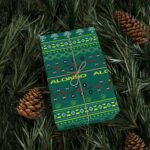 Context 3 (3) Printable Formula 1 gift wrapping paper with holiday ugly sweater design