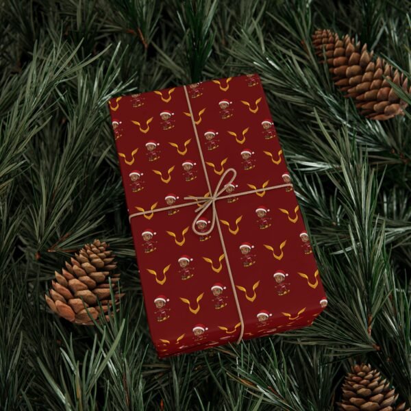 Context 3 Free Ferrari F1 gift wrap design featuring Charles Leclerc and Lewis Hamilton