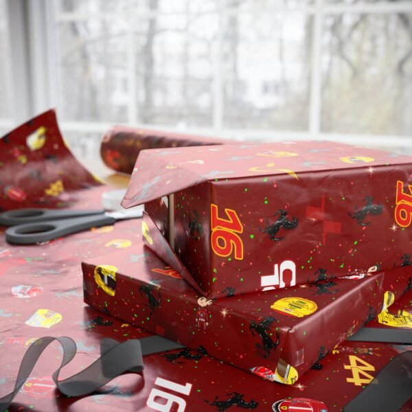 Context 4 (1) Free Ferrari F1 gift wrap design featuring Charles Leclerc and Lewis Hamilton