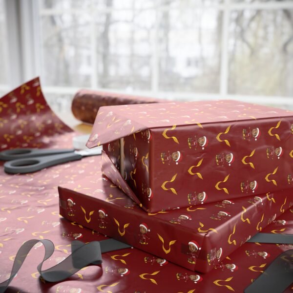 Context 4 Free Ferrari F1 gift wrap design featuring Charles Leclerc and Lewis Hamilton