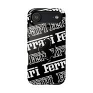 Ferrari White and Black F1 2025 Phone Case