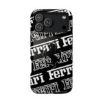 Ferrari White and Black f1 2025 phone case
