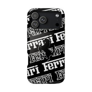 Ferrari White and Black f1 2025 phone case