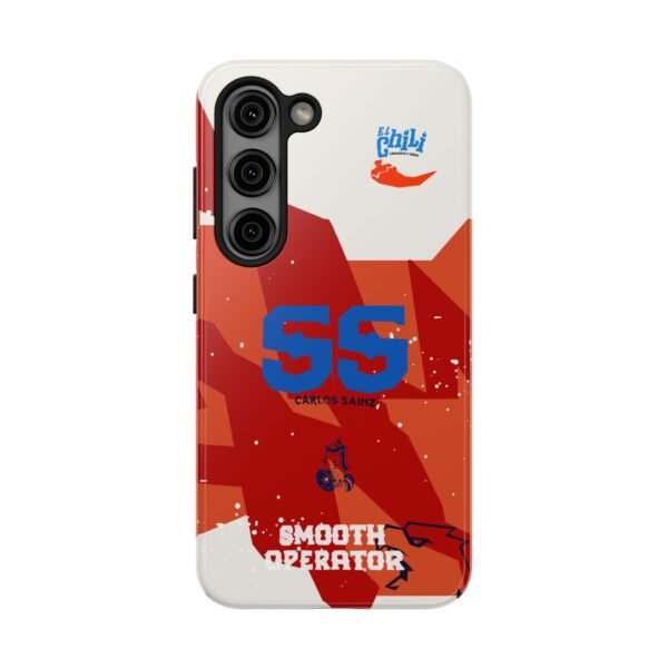 Front, Samsung Galaxy S23 Carlos Sainz Williams F1 Mexico GP 2025 Helmet Inspired Phone Case