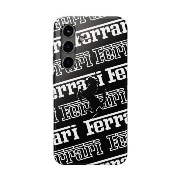 Front, Samsung Galaxy S24 (1) Ferrari White and Black F1 2025 Phone Case