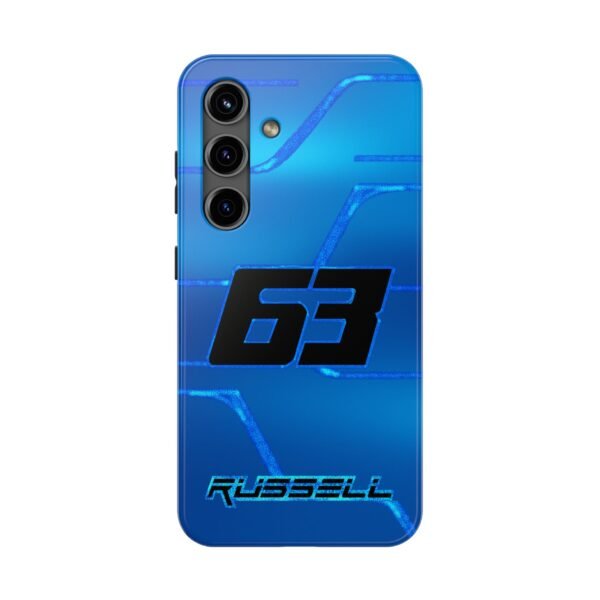 Front, Samsung Galaxy S24 George Russell Singapore GP Phone Case for iPhone and Samsung Devices