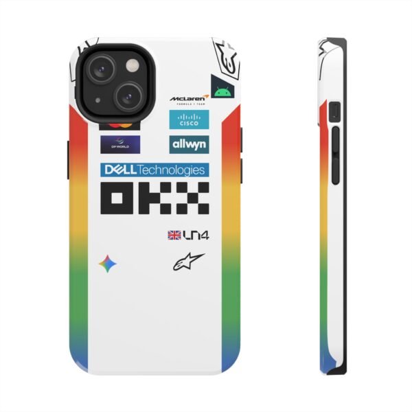 Front and Side, iPhone 14 NOR F1 United states GP Race Suit 2025 f1 Phone Case
