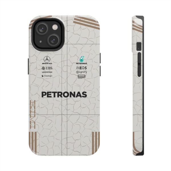 Front and Side, iPhone 14 (3) Kimi Antonelli KA12 US GP 2025 Race Suit Phone Case