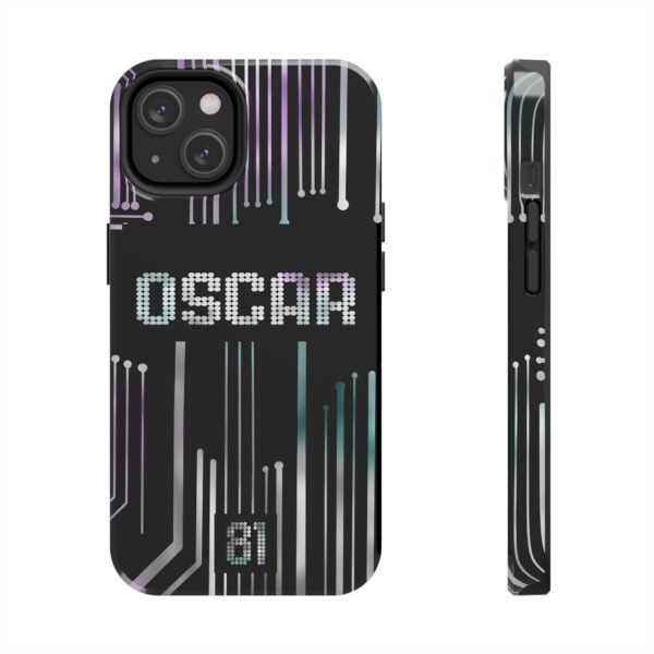 Front and Side, iPhone 14 Oscar Piastri United states GP Helmet 2025 F1 Phone Case