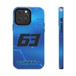 Front and Side, iPhone 14 Pro Max George Russell Singapore GP Phone Case for iPhone and Samsung Devices