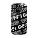 Front, iPhone 16 Pro (1) Ferrari White and Black F1 2025 Phone Case