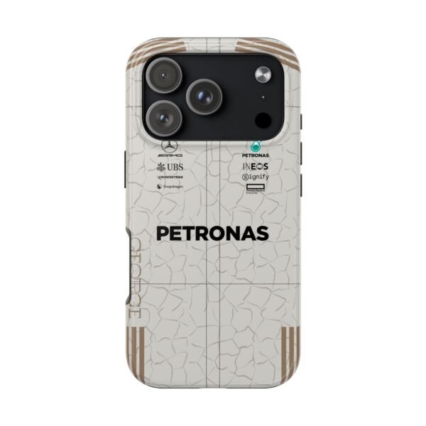 Front, iPhone 17 Pro (2) George Russell GR63 US GP 2025 Race Suit Phone Case