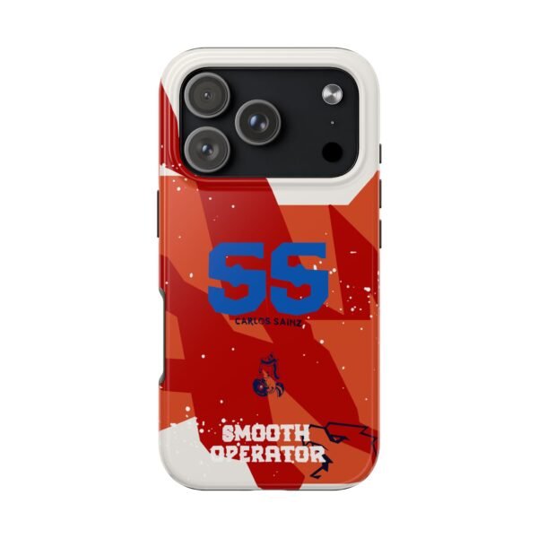 Front, iPhone 17 Pro (3) Carlos Sainz Williams F1 Mexico GP 2025 Helmet Inspired Phone Case