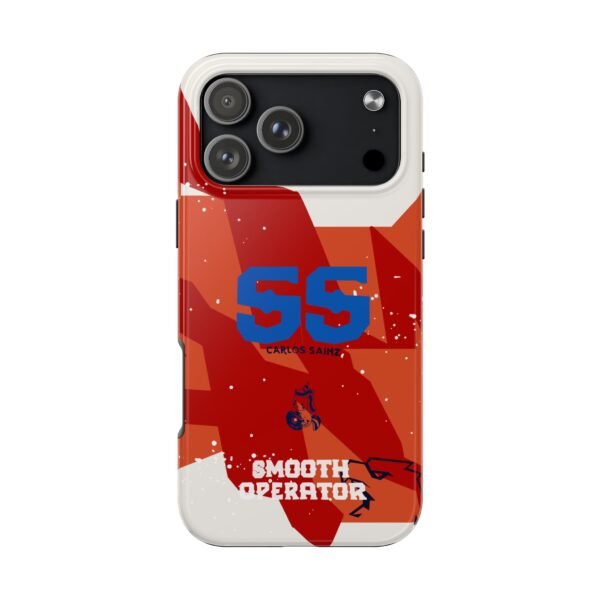 Front, iPhone 17 Pro Max (3) Carlos Sainz Williams F1 Mexico GP 2025 Helmet Inspired Phone Case