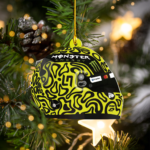 MOCKUP_2 Sided Plastic Custom shaped ornament Original (2) NOR 4 F1 Christmas Acrylic Ornament | McLaren Fan Gift