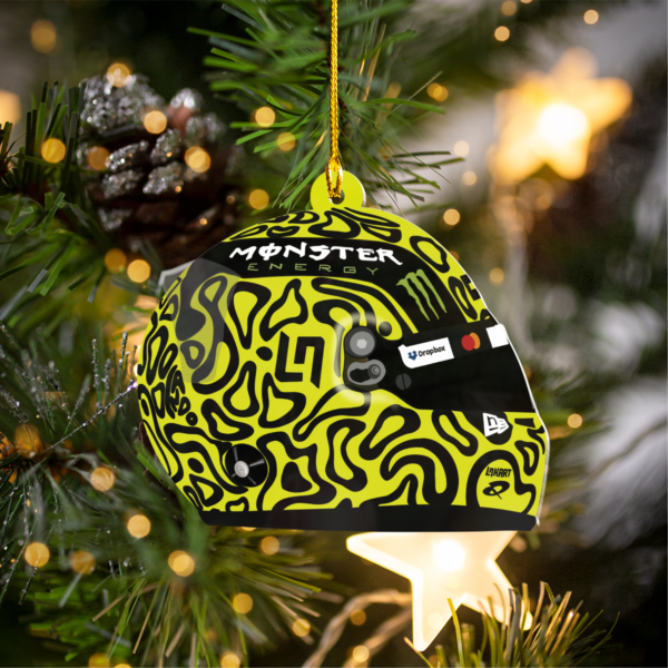MOCKUP_2 Sided Plastic Custom shaped ornament Original (2) NOR 4 F1 Christmas Acrylic Ornament | McLaren Fan Gift