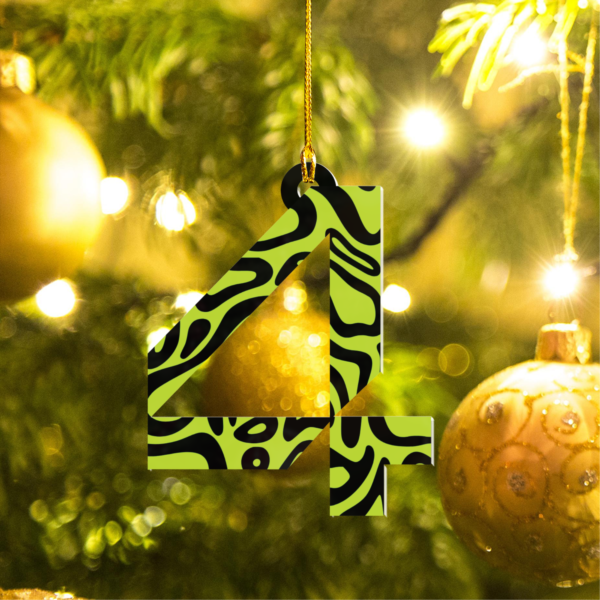 MOCKUP_2 Sided Plastic Custom shaped ornament Original (3) NOR 4 F1 Christmas Acrylic Ornament | McLaren Fan Gift
