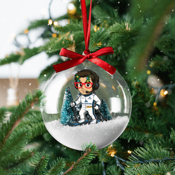 Carlos sainz F1 christmas bauble ornament