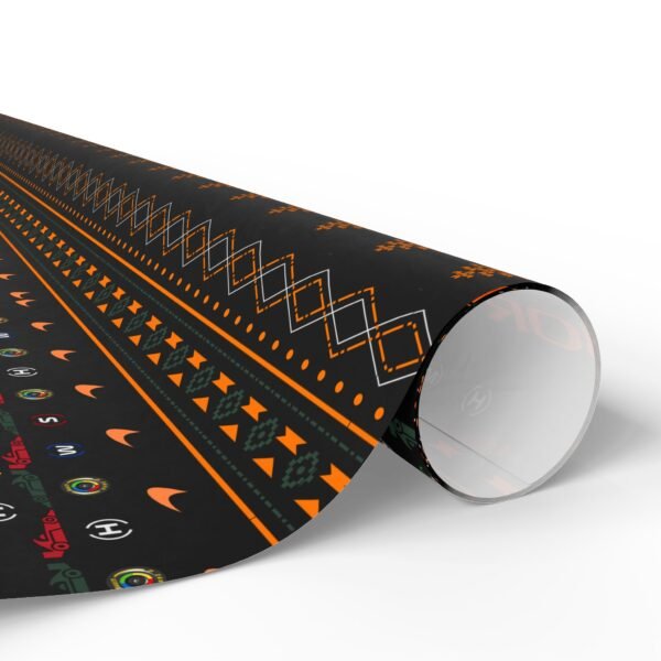Rolled (7) Printable Formula 1 gift wrapping paper with holiday ugly sweater design