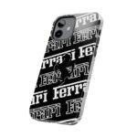 Side, iPhone 12 (1) Ferrari White and Black F1 2025 Phone Case