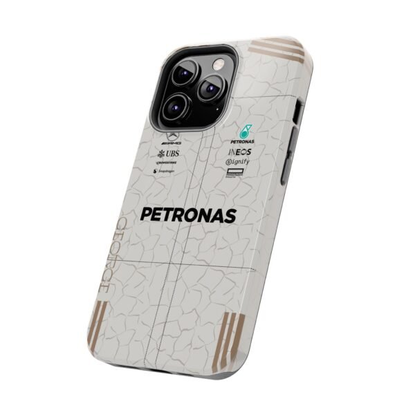 Side, iPhone 13 Pro (1) George Russell GR63 US GP 2025 Race Suit Phone Case