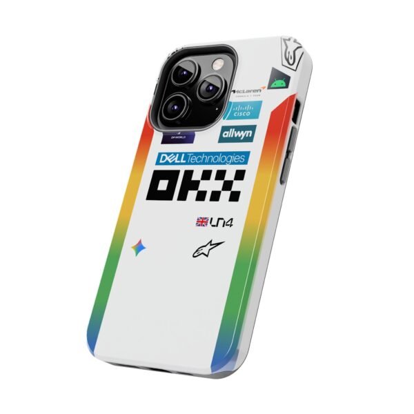 Side, iPhone 13 Pro NOR F1 United states GP Race Suit 2025 f1 Phone Case