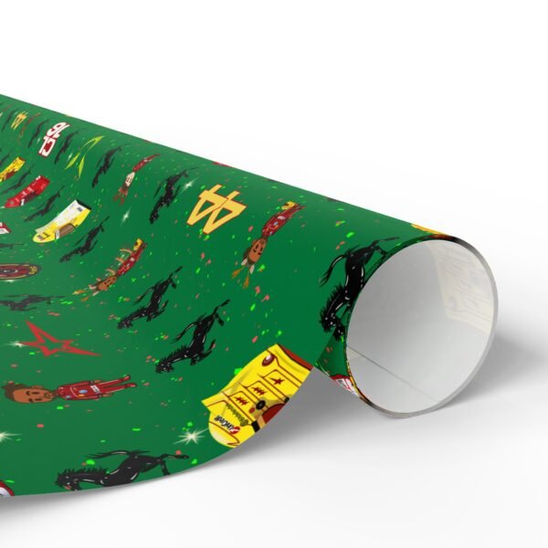 f1 Rolled Free Ferrari F1 gift wrap design featuring Charles Leclerc and Lewis Hamilton