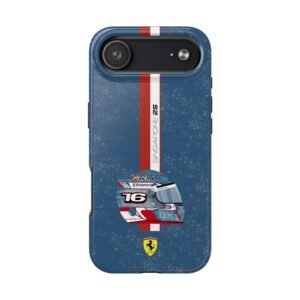 Charles Leclerc F1 Singapore GP 2025 Racing Helmet Inspired Tough Phone Case