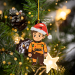 Formula 1 Oscar Piastri Christmas Acrylic Ornament