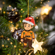 Formula 1 Oscar Piastri Christmas Acrylic Ornament
