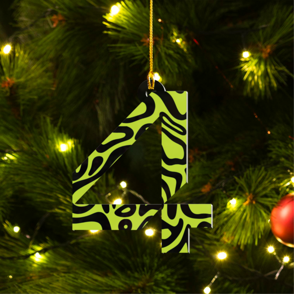 ln2 NOR 4 F1 Christmas Acrylic Ornament | McLaren Fan Gift