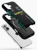 work-175111432-iphone-magsafe-tough-case Fernando Alonso 2025 United States GP race suit inspired F1 phone case for iPhone