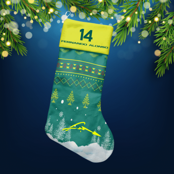 1 Fernando Alonso F1Christmas Stocking 2025