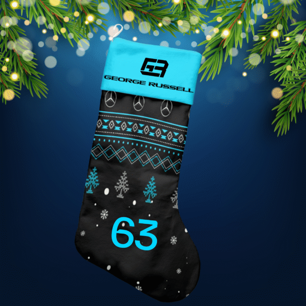 10 George Russell f1 christmas stocking