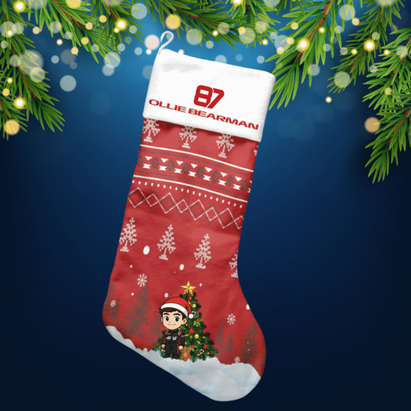 13 Ollie Bearman F1 Christmas Stocking